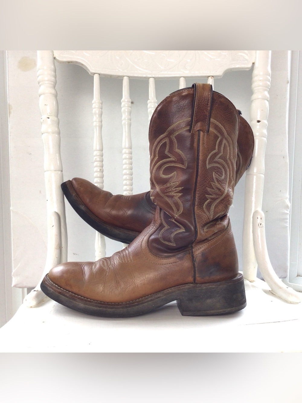 Boulet Ladies Western Roper Cowboy Boots